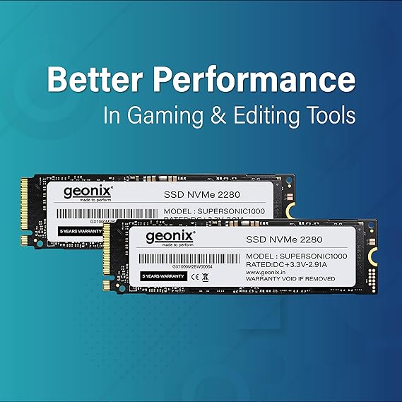 GEONIX 256GB M.2 NVMe SSD, 2280 SATA III (6Gb/s - Storage by Geonix