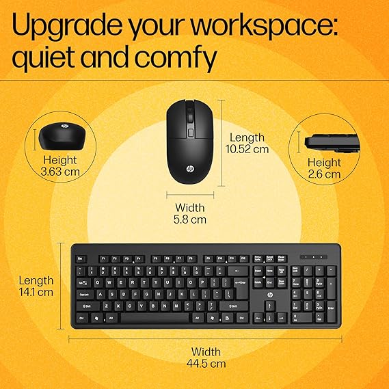 HP KM200 Wireless Keyboard and Mouse Combo - keyboard by HP