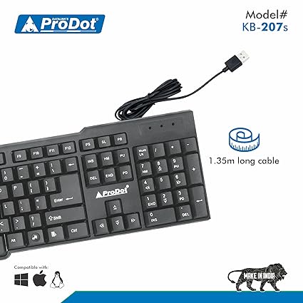 Prodot Keyboard USB KB207 - keyboard by Prodot