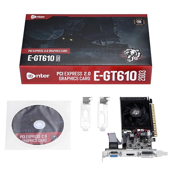 Enter 2GB DDR3 PCI Express (2.0) High Efficiency, Quality Gaming Graphics Card - Computer by enter