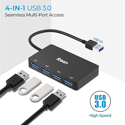 Foxin 4-in-1 USB Hub Ultra Slim - Image 3