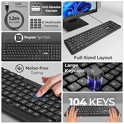 FOXIN Keysoft Wired USB Keyboard - keyboard by Foxin