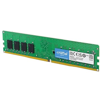 Crucial RAM 8GB DDR4 3200MHz CL22 Desktop Memory CT8G4DFRA32A - RAM by crucial