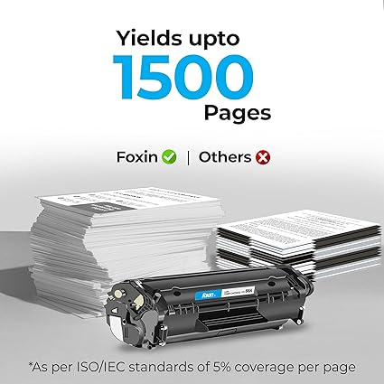 FOXIN FTC 88A/CC388A Black Laser Toner Cartridge - CARTREDGE & TONER POWDER by Foxin