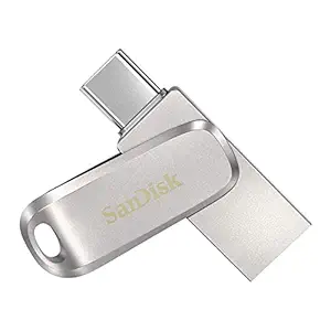 Ultra Dual Drive Luxe USB_c Type-C 128GB, OTG, Upto 400MB/S, Pendrive, Silver. - Flash Drive by SanDisk